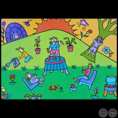 Modus vivendi Valenzolanus - Pintura de Virginia Rojas Holden - Año 2020